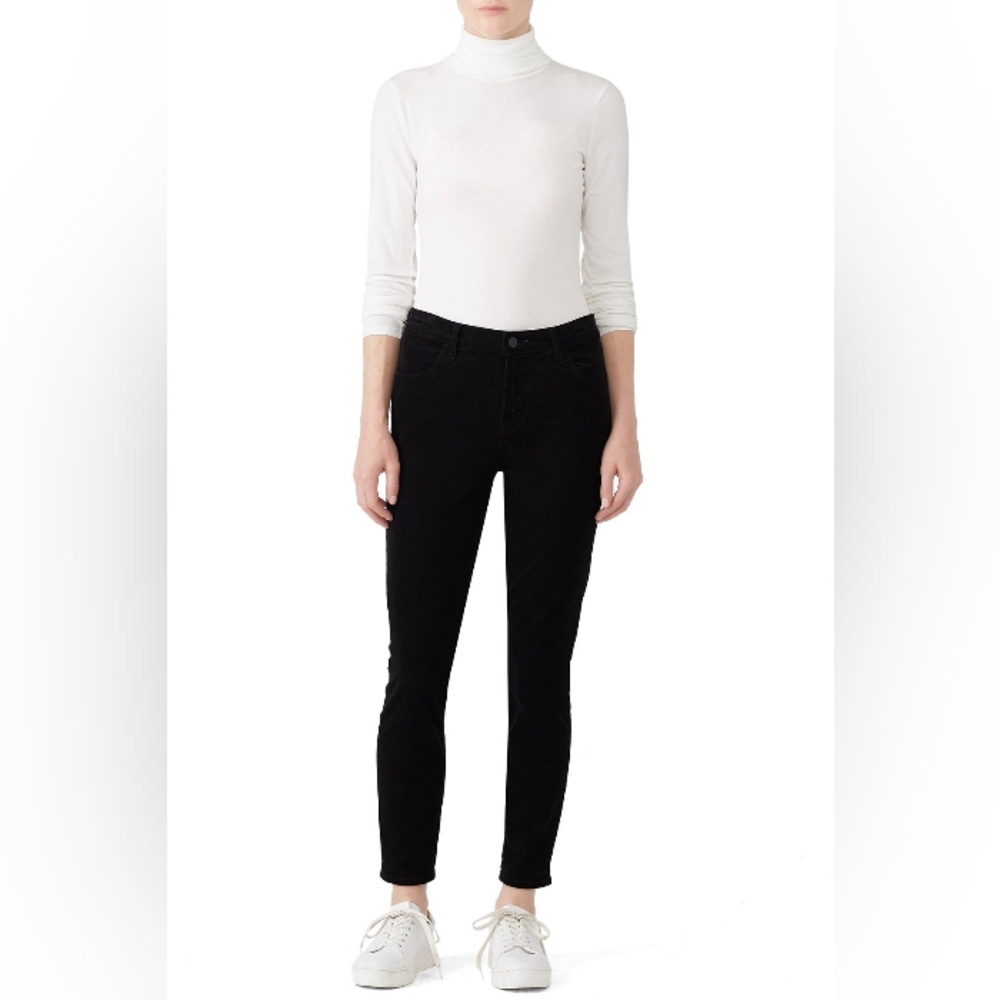 J Brand Women's Black Corduroy Ankle Jeans Size 28 Casual